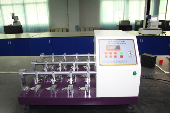 Estación maldita de cuero doce de la máquina seis de la prueba de Flexometer del cuero del probador de la resistencia de la flexión
